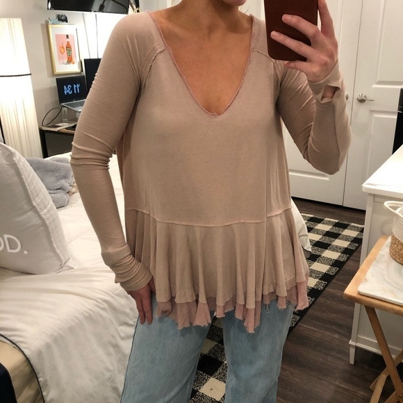 Free People We the Free Tangerine Tee In Mauve - Picture 8 of 12